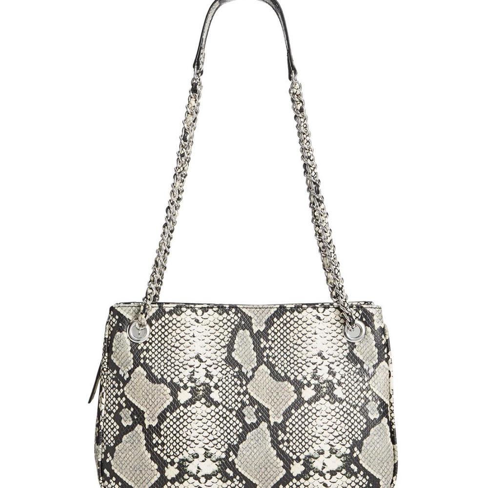 INC CHAIN SHOULDER BAG.Snake / Silver Excellent condition.